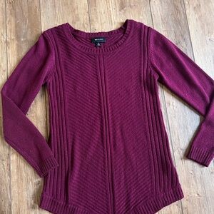 AB Studio Rich Plum Crew Neck Sweater